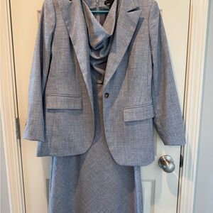 Banana Republic Light Blue Blazer and Dress Set